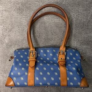 Dooney & Bourke Blue Monogram Domed Satchel